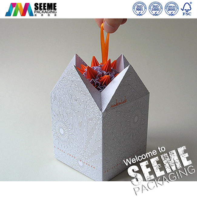 彩球浴花小礼品包装盒