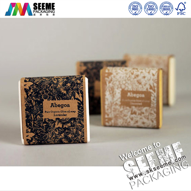 香皂牛皮纸印黑 银白包装