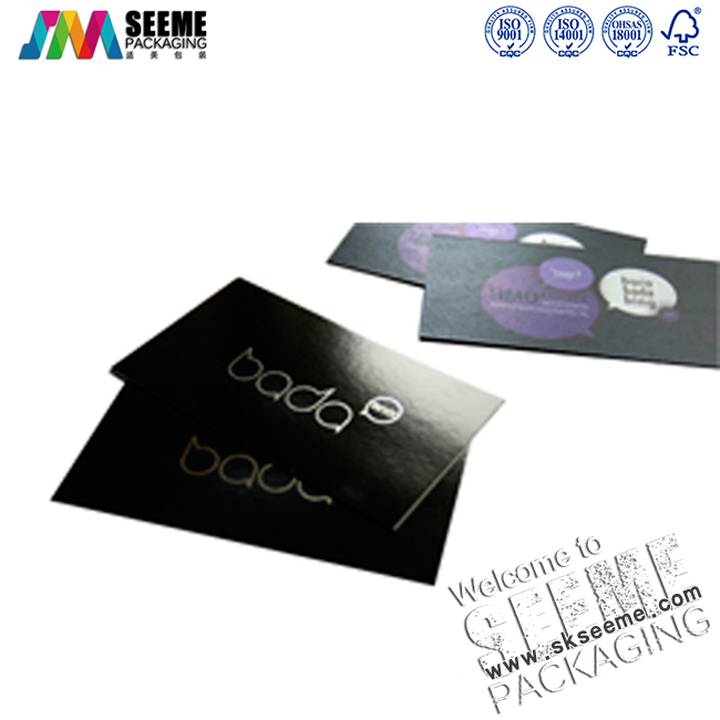 名片印刷5单粉卡四色印刷