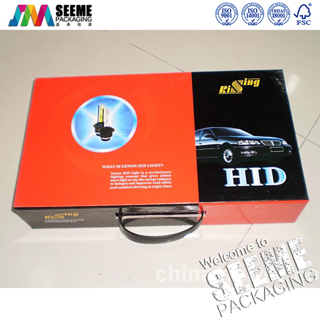 瓦楞纸手提箱，汽车配件包装