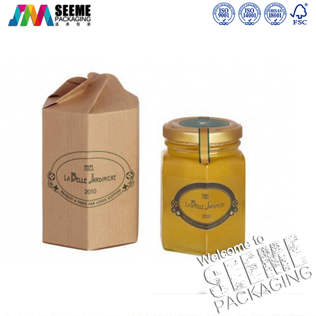 牛皮纸卡盒花瓣封口