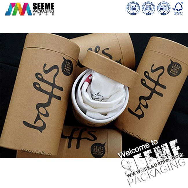 服装、T恤衫包装纸罐