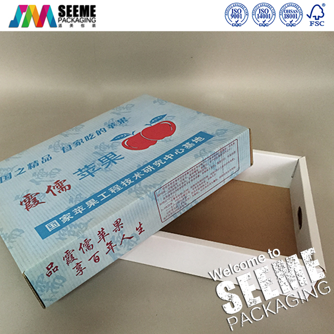 栖霞苹果包装盒两侧抓手