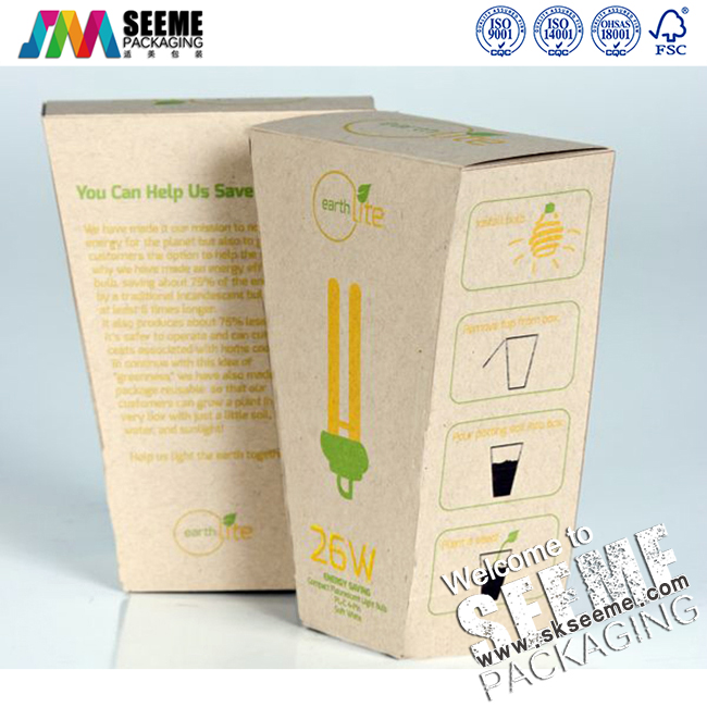 牛皮纸异形灯具包装